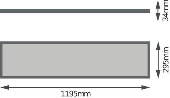 LEDVANCE PANEL 4IN1 300x1200 32W 4000K 3600lm 4000K neutralweiss 4058075699687