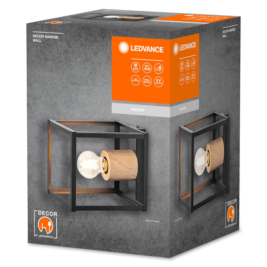 LEDVANCE Wandleuchte Decor Nairobi Wall E27 4058075759145