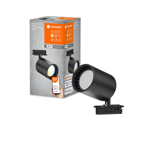 LEDVANCE LED Spot SMART+ TRACKLIGHT OSAKA Black TW Dimmbar Tunable White, Kalt-zu-Warm-Farbwechsel 4058075759800
