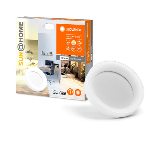 LEDVANCE LED Deckenleuchte Sun@Home Circular White Dimmbar Tunable White, Kalt-zu-Warm-Farbwechsel 4058075762763