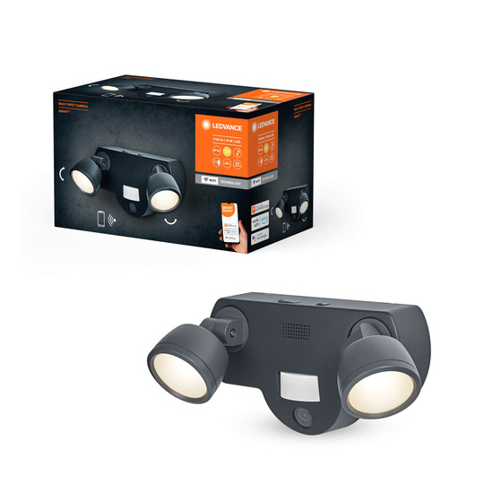 LEDVANCE LED Außenleuchte Smart+ Camera Multispot Multi Spot Dimmbar Warmweiss 4058075763487