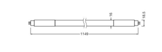LEDVANCE LED Röhre T5 AC MAINS 230V-direkt 115cm 26W 840G5 4000lm 4000K neutralweiss wie 54W 4058075824133