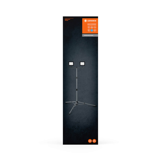 LEDVANCE LED Arbeitsscheinwerfer WORKLIGHT VALUE TRIPOD 2x20W 865 Kaltweiss 4058075831377