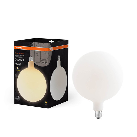 OSRAM LED Lampe Vintage 1906 Big Special Shapes 7.3W 827 Frosted E27 Dimmbar Warmweiss 4058075836129