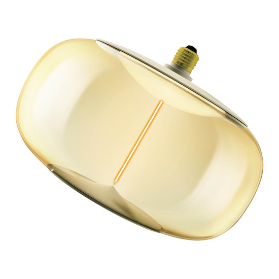 OSRAM LED Lampe VINTAGE 1906 BIG DECORATIVE BULB WITH Filament-MAGNETIC STYLE 12W 818 Amber E27 Dimmbar Warmweiss 4058075836242