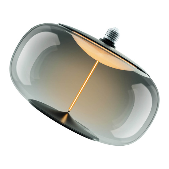 OSRAM LED Lampe VINTAGE 1906 BIG DECORATIVE BULB WITH Filament-MAGNETIC STYLE 12W 818 Smoke E27 Dimmbar Warmweiss 4058075836303