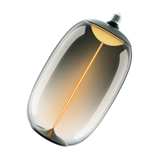 OSRAM LED Lampe VINTAGE 1906 BIG DECORATIVE BULB WITH Filament-MAGNETIC STYLE 12W 818 Smoke E27 Dimmbar Warmweiss 4058075836341