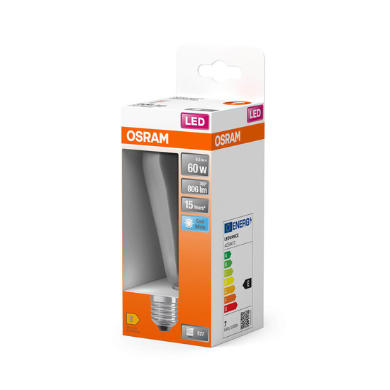 OSRAM LED Lampe Retrofit CLASSIC ST 6.5W 827 Clear E27 Neutralweiss 4058075839847