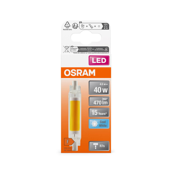 OSRAM LED Lampe SLIM LINE R7S 4.5W 840 Glas R7s Neutralweiss 4058075840461