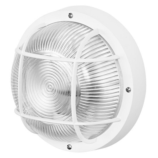 OSRAM Aussenleuchte Bulkhead Essential Round E27 White 4058075845602