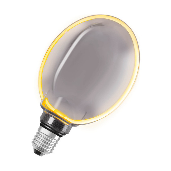 OSRAM LED Lampe VINTAGE 1906 CLASSIC GLOBE O - SHAPE Filament 4W 818 Smoke E27 Dimmbar Warmweiss 4058075846104