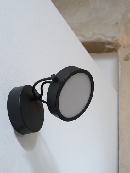 OSRAM LED Wandleuchte Decor Puck Wall 11W 930 Black Warm weiß 4058075846500