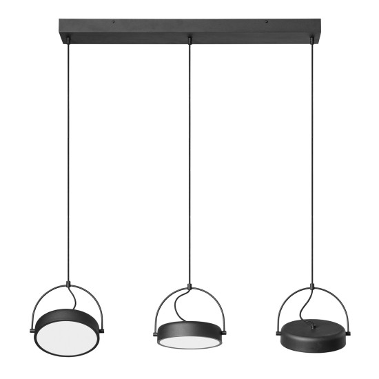 OSRAM LED Pendelleuchte Decor Puck 3XPendant LN 36W 930 Black 4058075846562