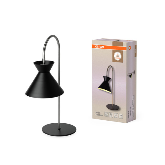 OSRAM Tischleuchte Decor Waist Table E27 Black 4058075846722