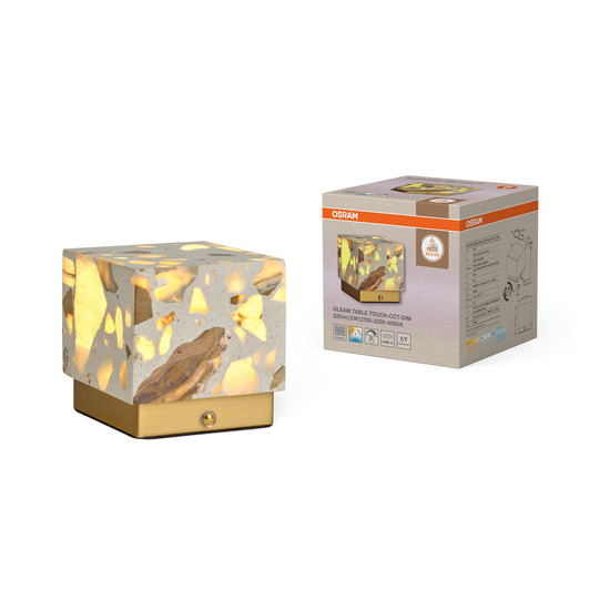OSRAM LED Tischleuchte Decor Gleam Table 2W Touch CCT DIM White Dimmbar Warmweiß/Kaltweiß 4058075846821