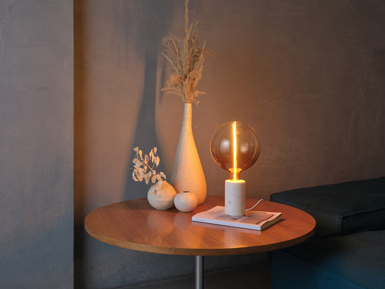 OSRAM Tischleuchte Decor Marble Base Table Dim E27 White Dimmbar 4058075846906