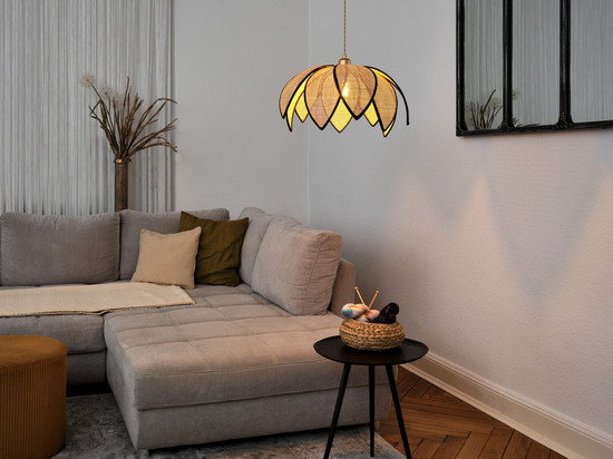 OSRAM Pendelleuchte Decor Rattan Lotus Pendant 480 E27 Brown 4058075847248