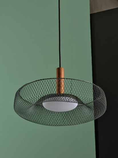 OSRAM LED Pendelleuchte Decor Mesh Pendant 18.5W 830 Black Warm weiß 4058075847422