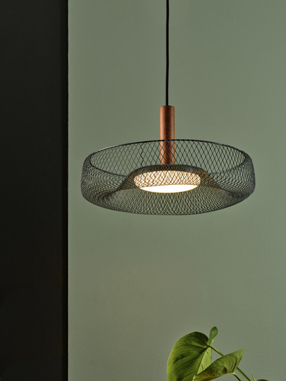 OSRAM LED Pendelleuchte Decor Mesh Pendant 18.5W 830 Black Warm weiß 4058075847422