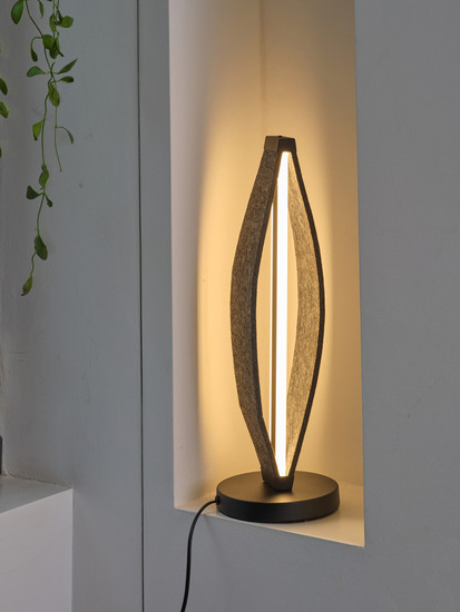 OSRAM LED Tischleuchte Decor Flat Felt Table 13W 830 Dark Grey Warm weiß 4058075847521