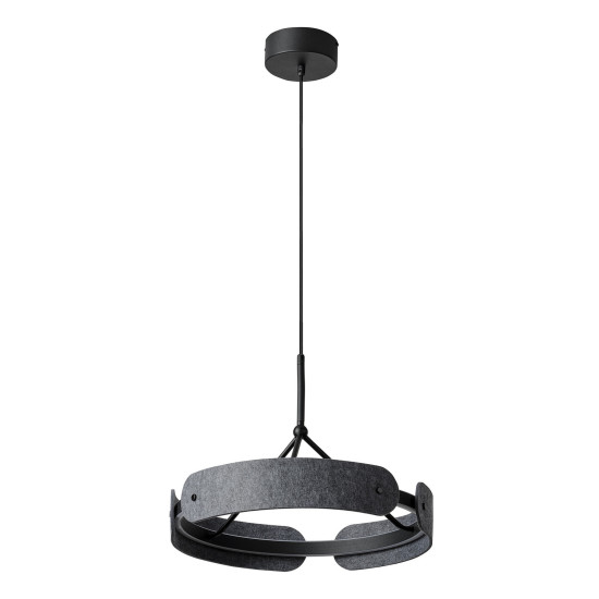 OSRAM LED Pendelleuchte Decor Curve Felt Pendant 33W 830 Dark Grey Warm weiß 4058075847606