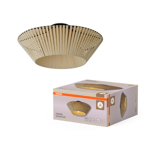 OSRAM Deckenleuchte Decor Stripes Ceiling 1XE27 Beige 4058075847989