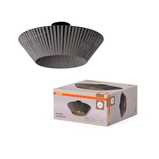OSRAM Deckenleuchte Decor Stripes Ceiling 1XE27 Dark Grey 4058075848085