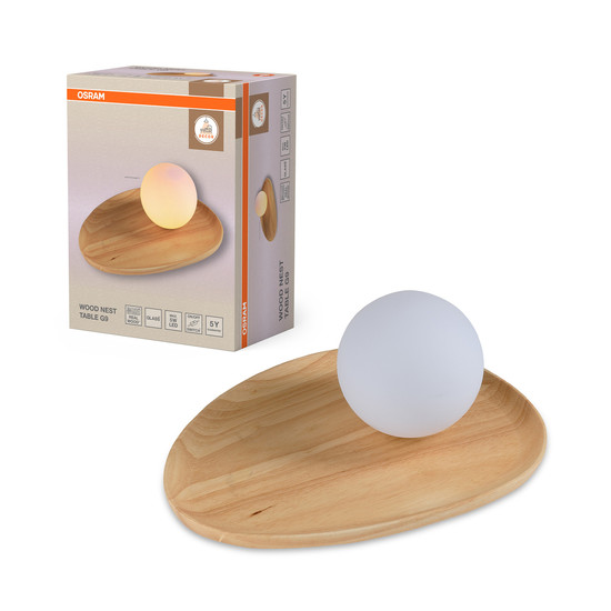 OSRAM Tischleuchte Decor Wood Nest Table 1xG9 Brown 4058075848245