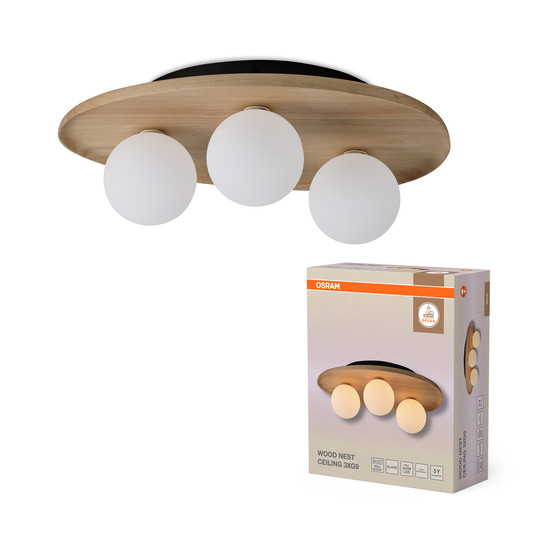 OSRAM Deckenleuchte Decor Wood Nest Ceiling 1xG9 Brown 4058075848269