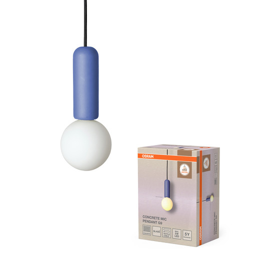 OSRAM Pendelleuchte Decor Concrete Mic Pendant 1XG9 Blue 4058075848382