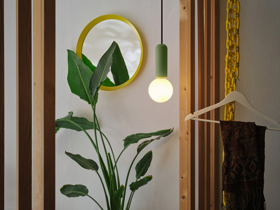 OSRAM Pendelleuchte Decor Concrete Mic Pendant 1XG9 Green 4058075848405