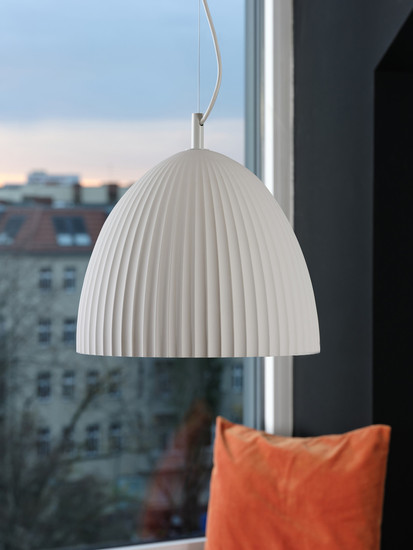 OSRAM Pendelleuchte Decor Plaster Routes Bell Pendant 1XE27 White 4058075848443