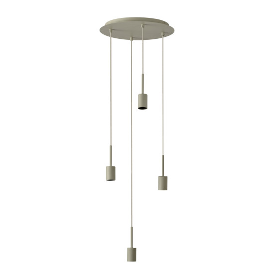 OSRAM Pendelleuchte Decor Needle Pendant Plate 4xE27 Beige 4058075848504
