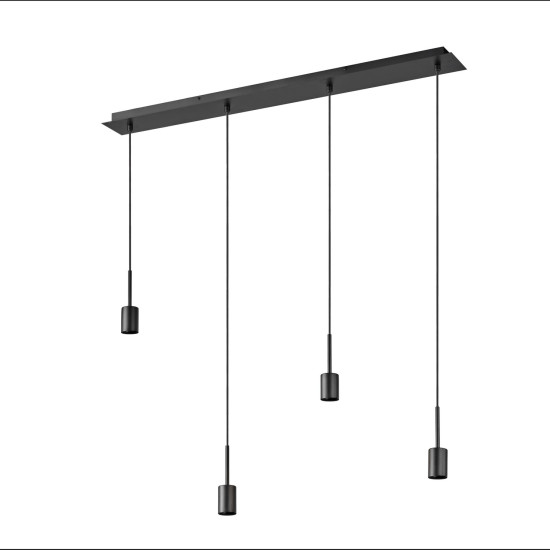 OSRAM Pendelleuchte Decor Needle Pendant Linear 4xE27 Dark Grey 4058075848528