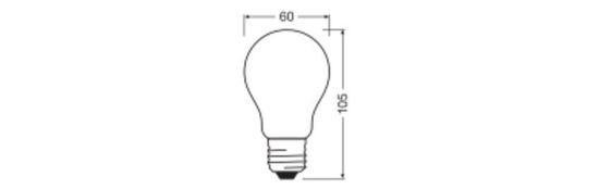 LEDVANCE LED CLASSIC höchste Effizienzklasse A 5W 830 gefrostet E27 Lampe 1055lm 3000K warmweiss wie 75W 4099854002847