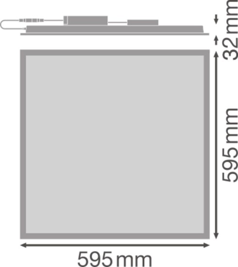 LEDVANCE LED Panel Performance 600mm DALI 33W 4000K 4099854015342