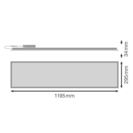 LEDVANCE PANEL COMPACT 1200 33W 840 3630lm 4000K neutralweiss IP40/IP20 4099854017162