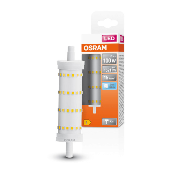 OSRAM LED Lampe LINE R7S 13W 840 Clear R7s Neutralweiss 4099854022241