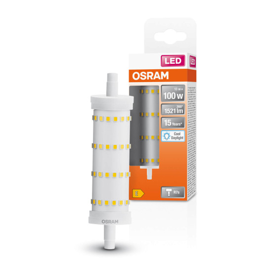 OSRAM LED Lampe LINE R7S 13W 865 Clear R7s Kaltweiss 4099854022289
