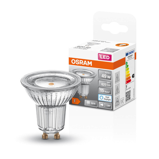 OSRAM LED Spot, Strahler STAR PAR16 6.9W 865 GU10 Kaltweiss 4099854022388