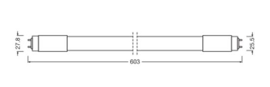 LEDVANCE LED Röhre T8 UNIVERSAL KVG/EVG 60cm 7.5W 840 G13 1100lm 4000K neutralweiss wie 18W 4099854026157