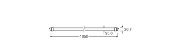 LEDVANCE LED Röhre T8 EM KVG 105cm 11.6W 830 G13 1260lm 3000K warmweiss wie 38W 4099854039201