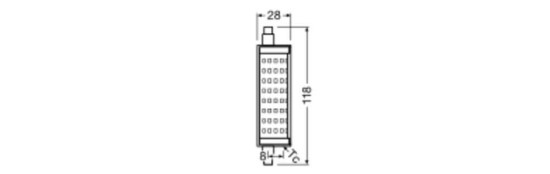 LEDVANCE LED LINE R7s 15W 827 R7s 2000lm 2700K warmweiss wie 125W dimmbar 4099854048753
