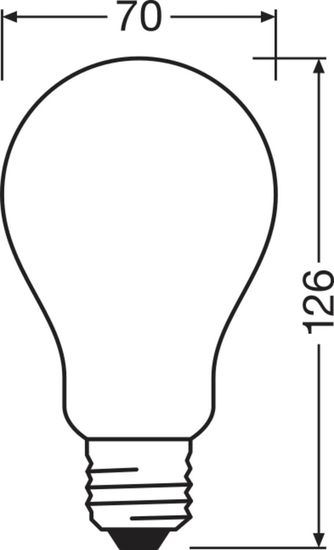 LEDVANCE LED CLASSIC A 17W 827 gefrostet E27 Lampe 2452lm 2700K warmweiss wie 150W 4099854069833