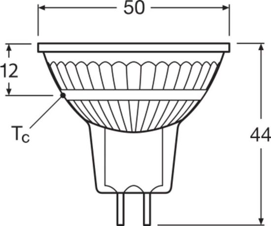 LEDVANCE LED MR16 3.4W 927 GU5.3 Spot, Strahler 230lm 2700K warmweiss wie 20W dimmbar 4099854070563