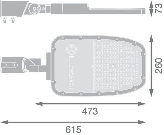 LEDVANCE STREETLIGHT AREA LARGE Straßenleuchte RV35ST 90W 740 12150lm 4000K neutralweiss IP66 4099854079849