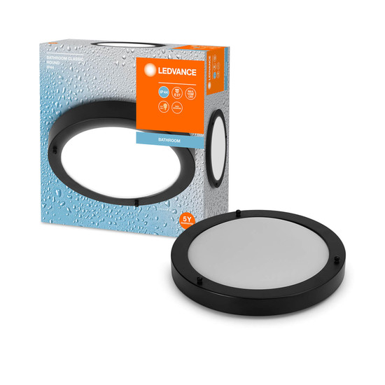 LEDVANCE Deckenleuchte Bathroom Ceiling Luminaire IP44 E27 31cm E27 Black 4099854103339