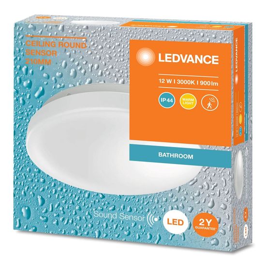 LEDVANCE CEILING ROUND Deckenleuchte rund Sensor 210 12W 830 IP44 4099854105951