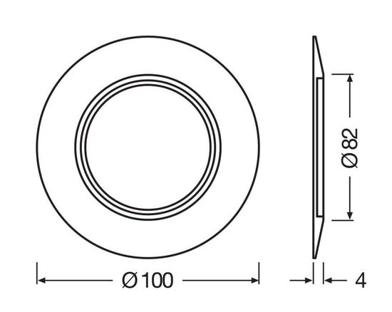 LEDVANCE SPOT RING Verkleinerungsring D100 weiss 4099854136511