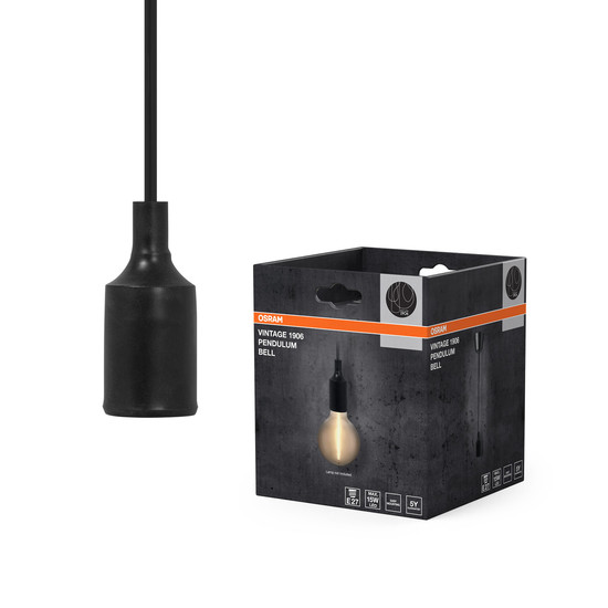 OSRAM Pendelleuchte Vintage 1906 PenduLum Bell Black 4099854419355